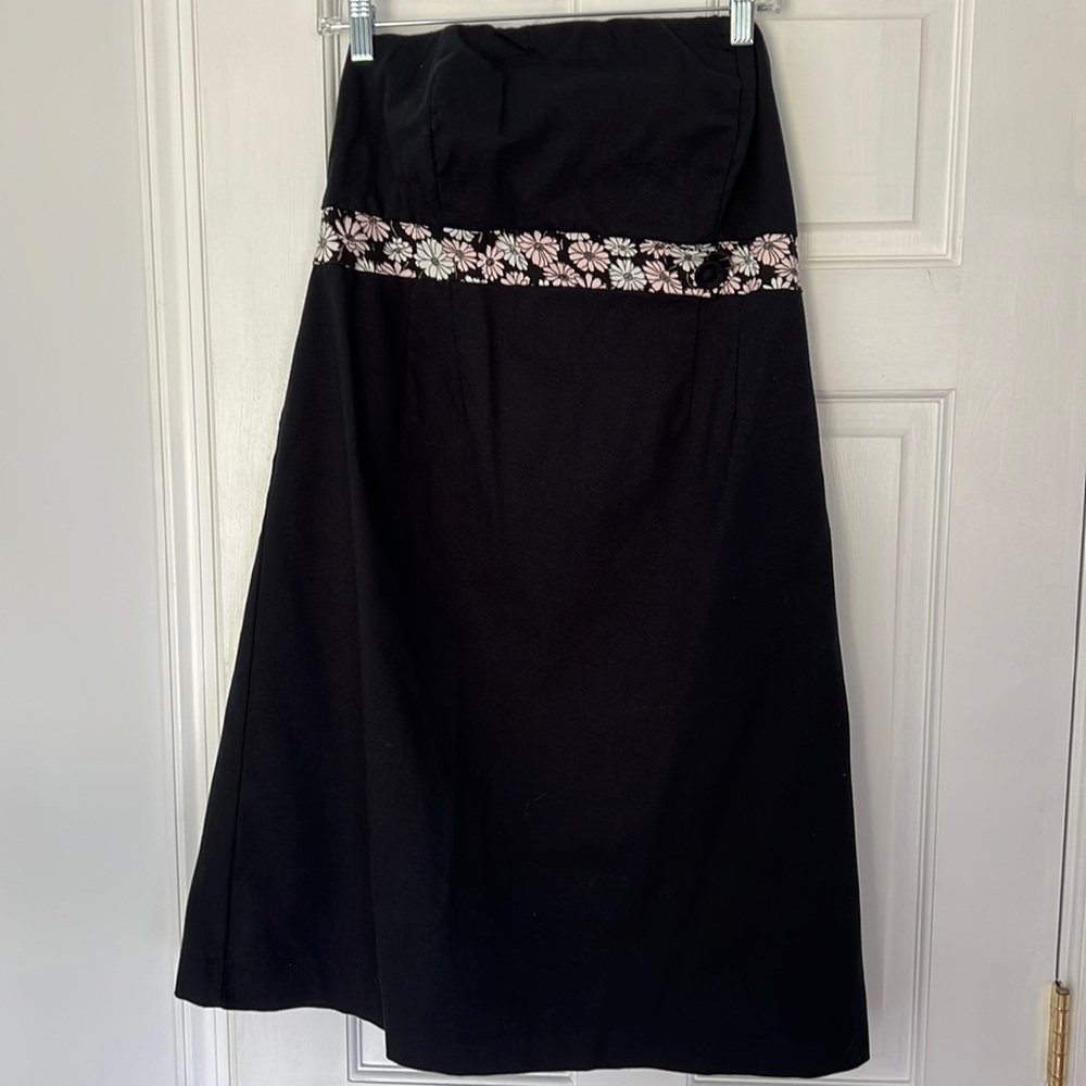 Black Mimi maternity women’s strapless dress size medium